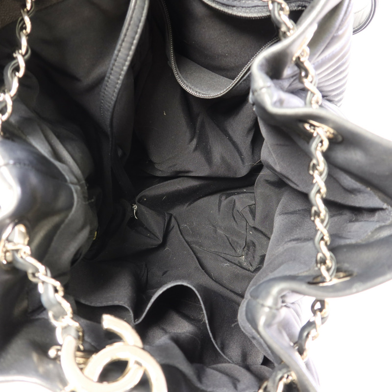 CHANEL 羊皮皮革Shoulder Bag銀扣肩背袋-6