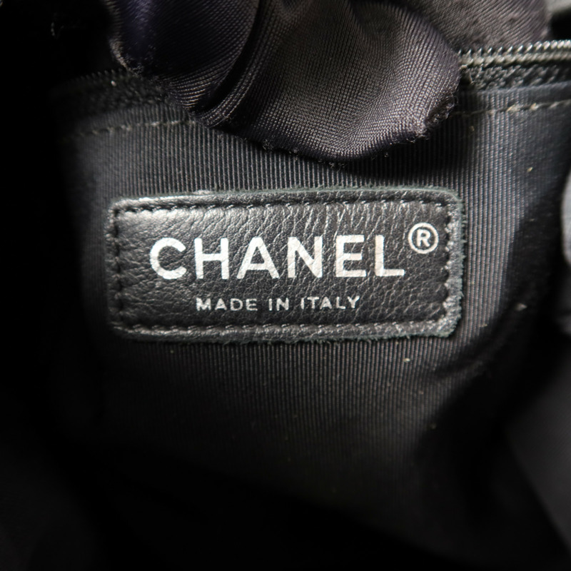 CHANEL 羊皮皮革Shoulder Bag銀扣肩背袋-7