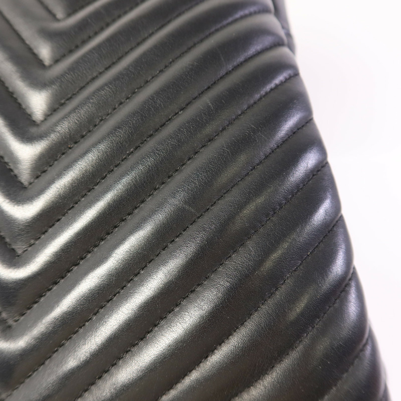 CHANEL 羊皮皮革Shoulder Bag銀扣肩背袋-15