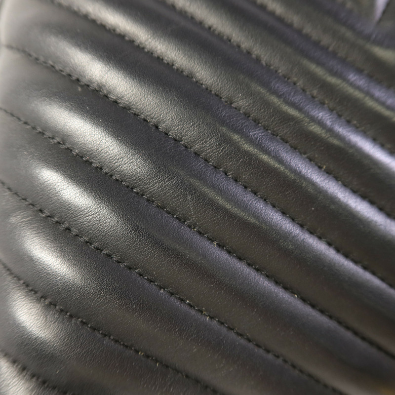 CHANEL 羊皮皮革Shoulder Bag銀扣肩背袋-16