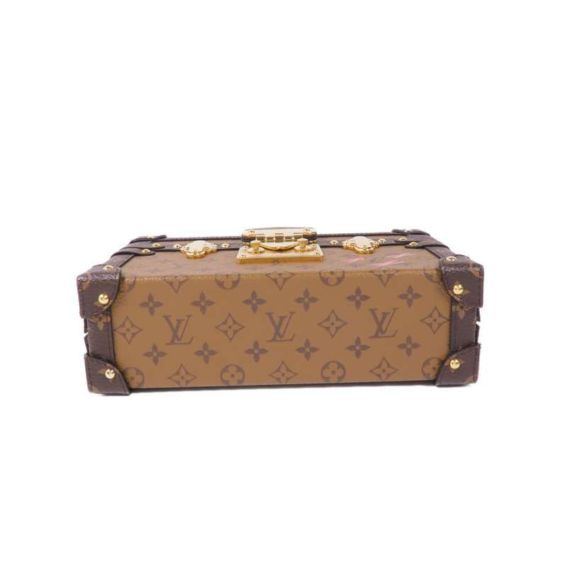 LOUIS VUITTON Monogram Reverse Petite Malle金扣肩背袋-3