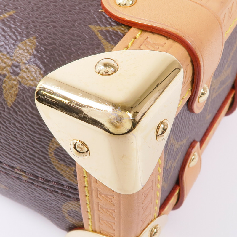 LOUIS VUITTON Monogram Side Trunk PM金扣手挽肩背兩用袋-5