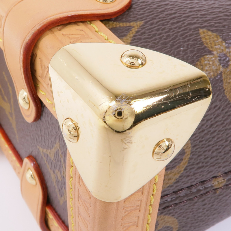 LOUIS VUITTON Monogram Side Trunk PM金扣手挽肩背兩用袋-6