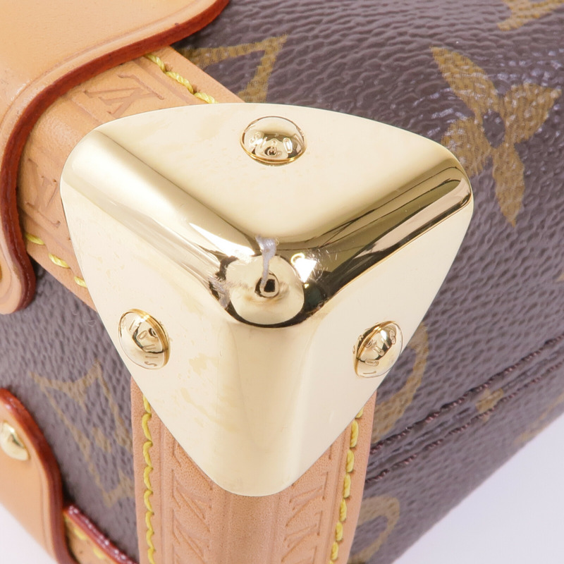 LOUIS VUITTON Monogram Side Trunk PM金扣手挽肩背兩用袋-8