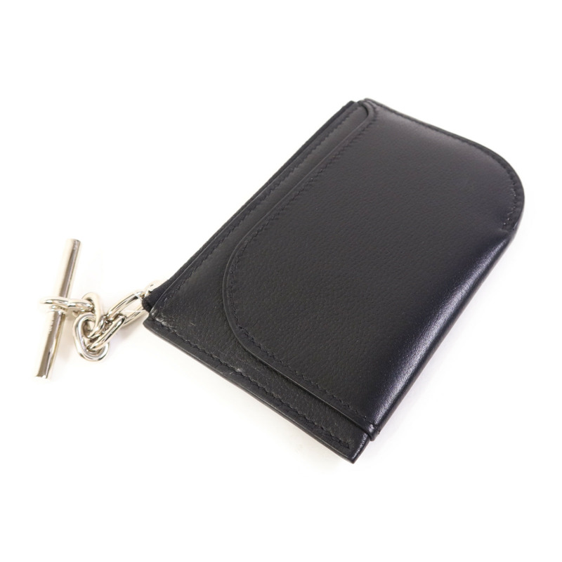 HERMES Evercolor皮革Strap Phone Case PM銀扣手拿包-2