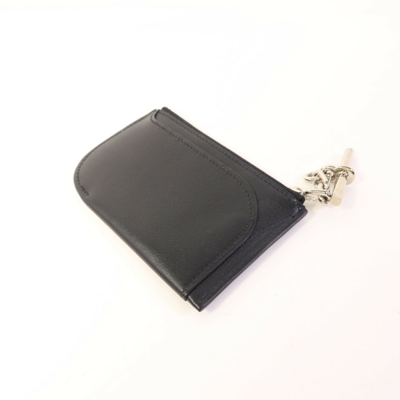 HERMES Evercolor皮革Strap Phone Case PM銀扣手拿包-3