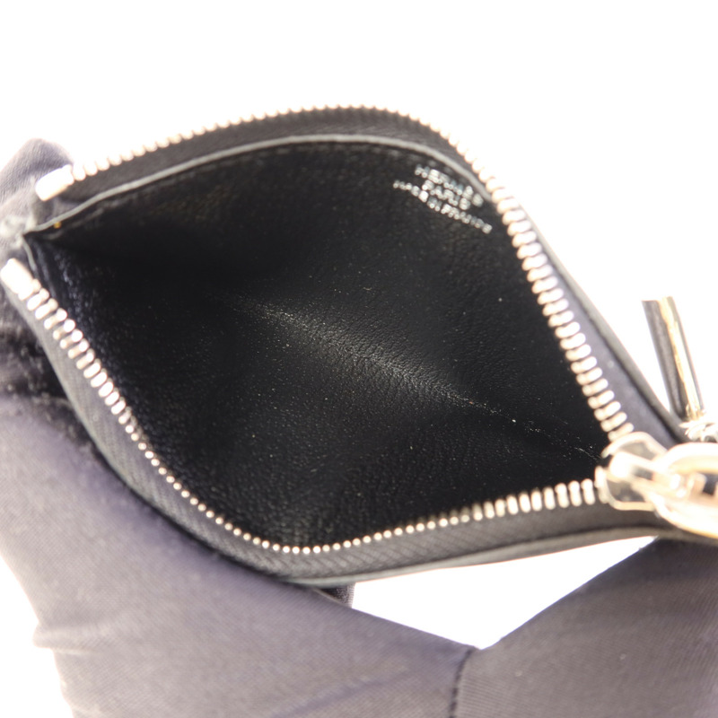 HERMES Evercolor皮革Strap Phone Case PM銀扣手拿包-4