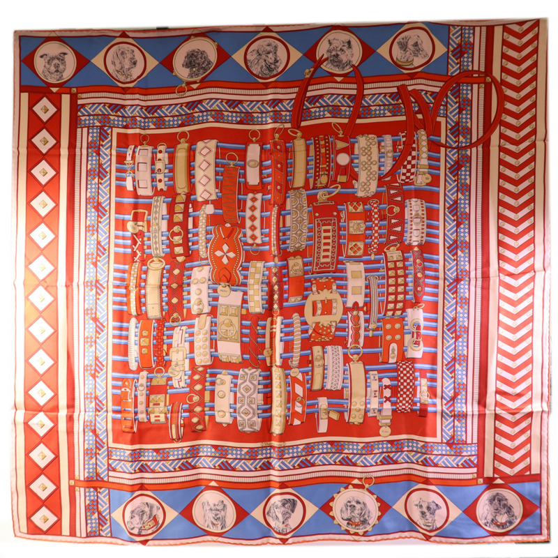HERMES 絲質Scarf 90X90絲巾-0