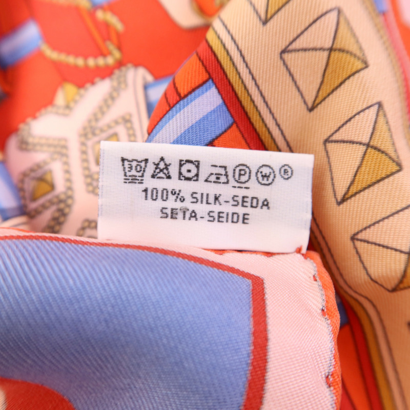 HERMES 絲質Scarf 90X90絲巾-9