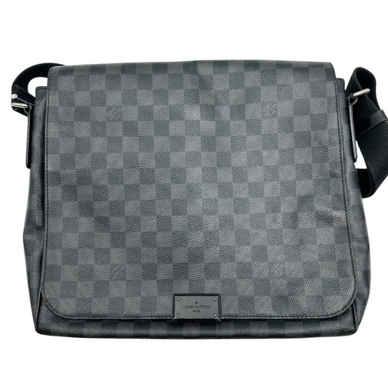 【美收精品】LV 黑色棋盤格肩背包 B-938【隔月月中將轉賣至日本 上架期限30天】-0