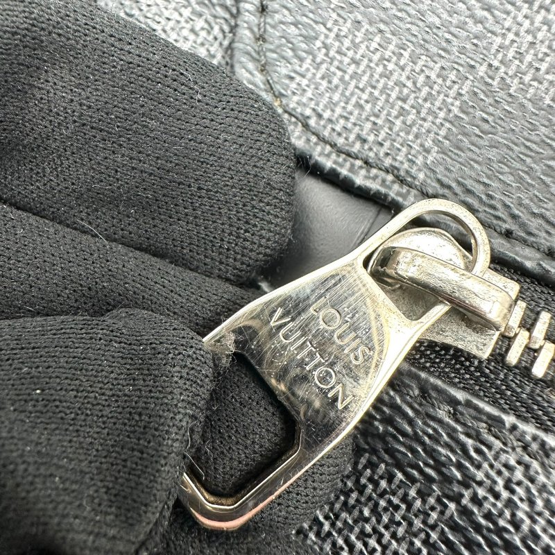 【美收精品】LV 黑色棋盤格肩背包 B-938【隔月月中將轉賣至日本 上架期限30天】-2