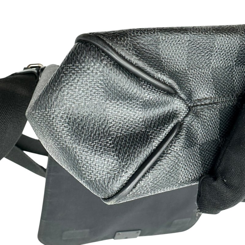 【美收精品】LV 黑色棋盤格肩背包 B-938【隔月月中將轉賣至日本 上架期限30天】-8