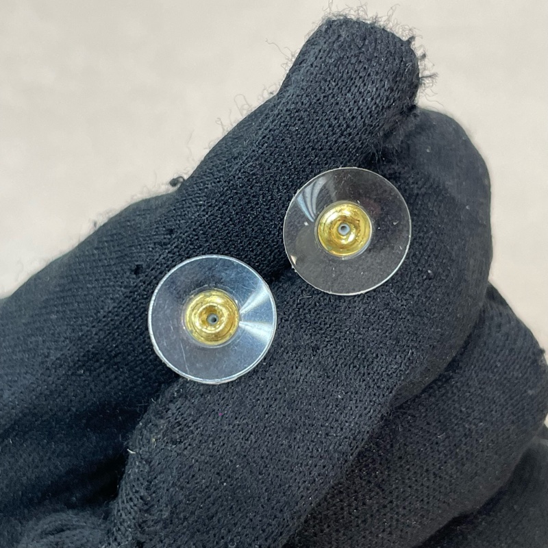 特價優惠! 只做到 9/11! Chanel 21b 雙C水鑽香檳金x銀色鏈條耳環 XB803-17