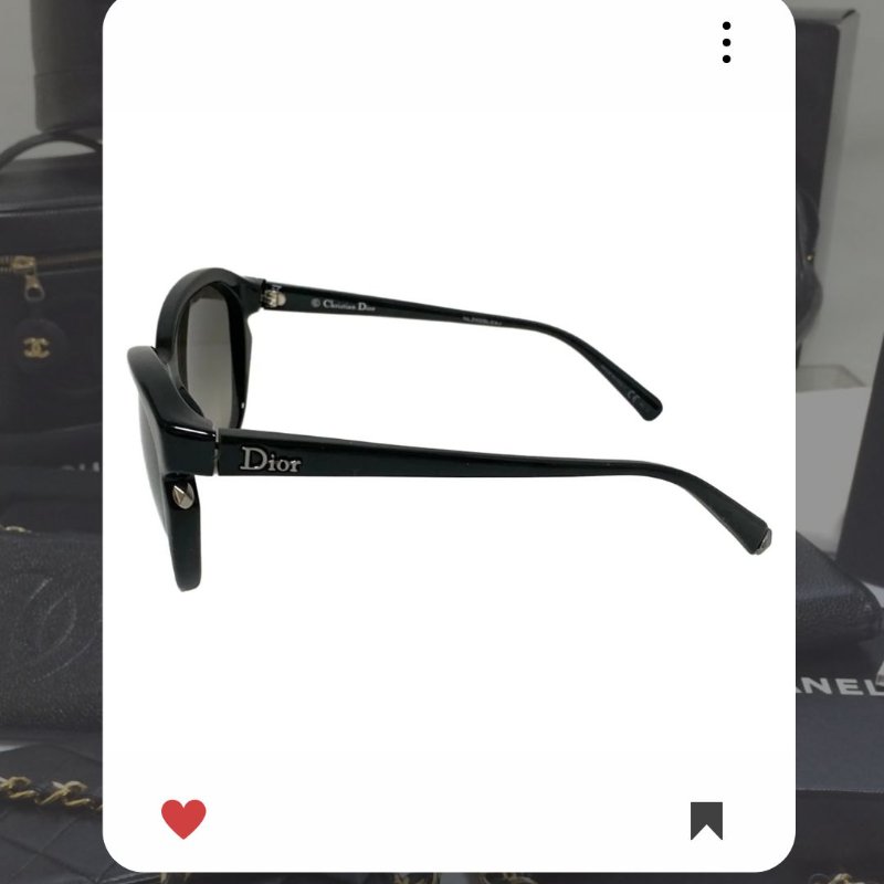 🛍️💖11 月新品上架 🔥 甜價 限時折扣 💖 ✨ChristianDior Dior SUNGLASSES 黑色 經典DIOR款-2