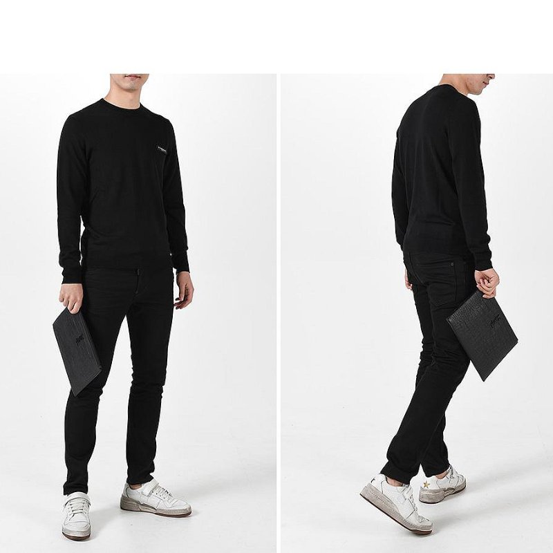 💎Han's house精品服飾💎SAINT LAURENT 手拿包 羊皮 鱷魚壓紋 YSL 453249 25x35x1-2