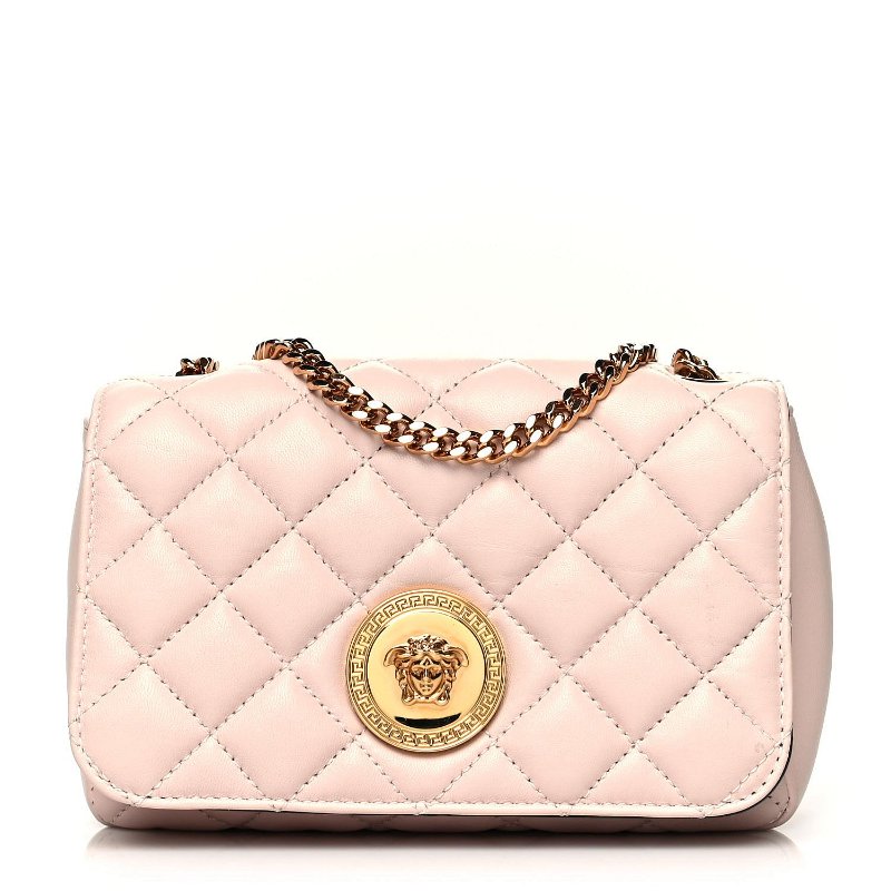 💎Han's house精品服飾💎VERSACE 凡賽斯 女神頭 頂級黑牌 logo 側背包-5