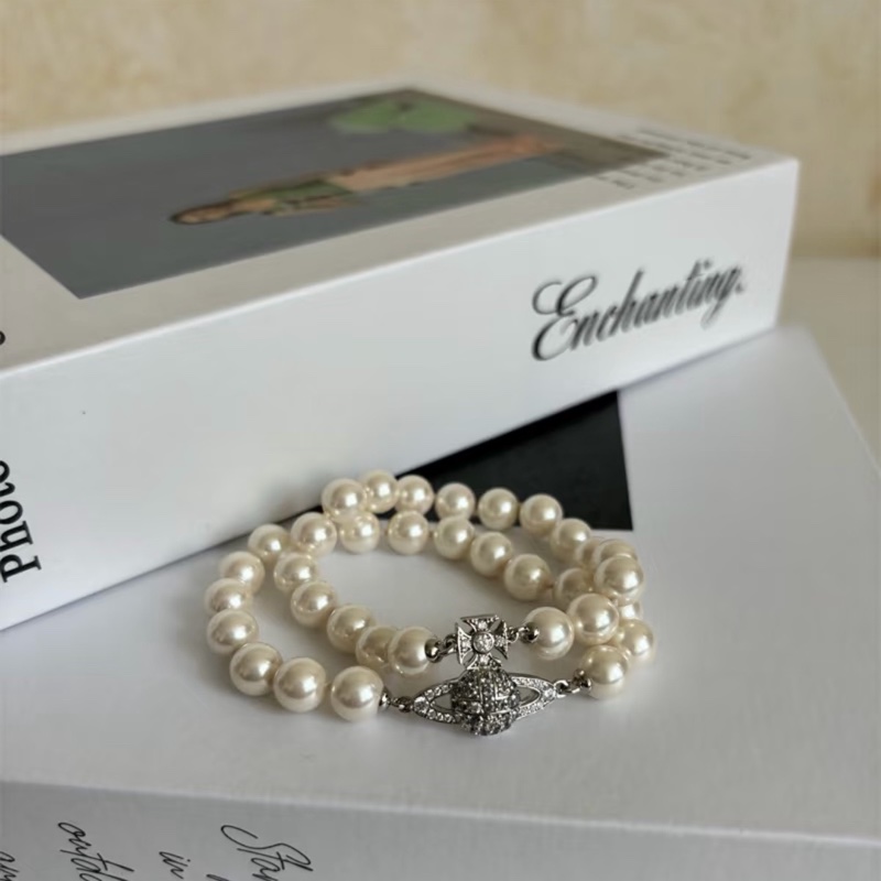 Vivienne Westwood 西太后 銀色/ 金色 土星 🪐 手鏈💰-0