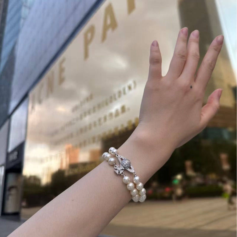 Vivienne Westwood 西太后 銀色/ 金色 土星 🪐 手鏈💰-2