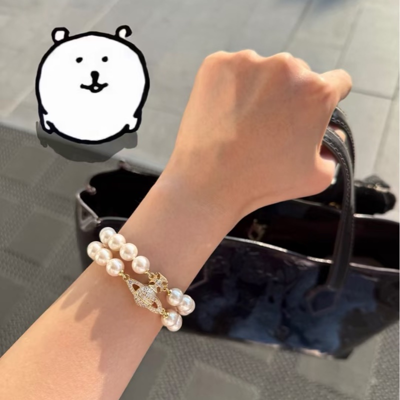 Vivienne Westwood 西太后 銀色/ 金色 土星 🪐 手鏈💰-5