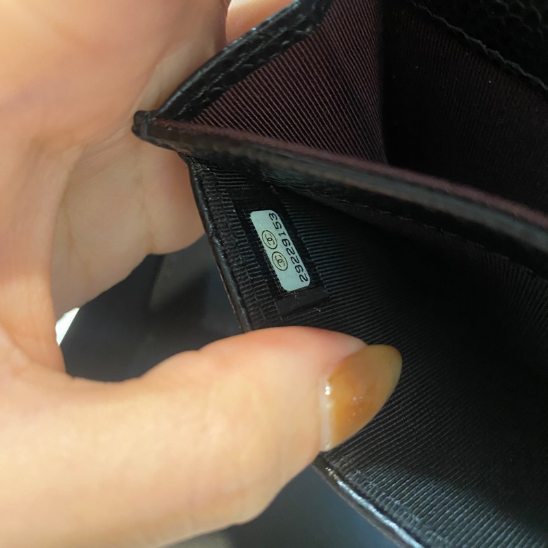Chanel 香奈兒 黑金經典單層卡夾零錢包|義大利製| 專櫃購入-12