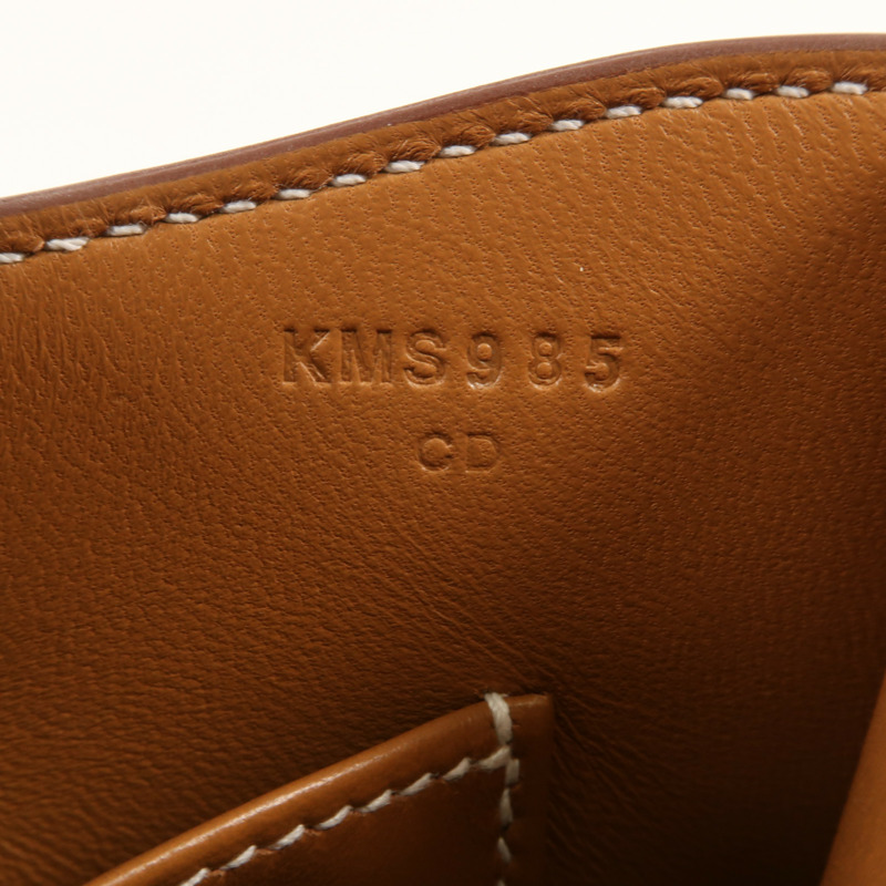 HERMES Epsom皮革Constance Elan金扣肩背袋Gold-6