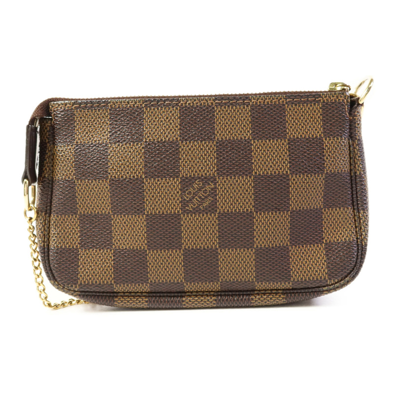 LOUIS VUITTON Monogram Mini Pochette Accessoires金扣手挽袋-1