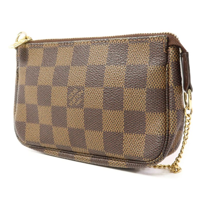 LOUIS VUITTON Monogram Mini Pochette Accessoires金扣手挽袋-2
