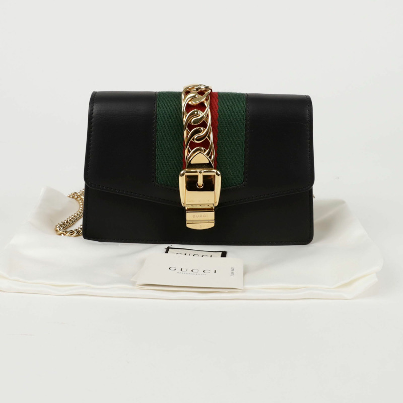 GUCCI Silvi 超迷你鏈肩斜背包 494646-0