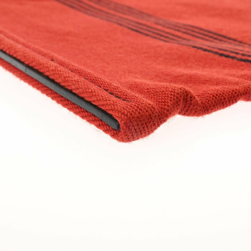 愛馬仕 Potamos Cabas PM 紅/黑男女通用 Swift Toile 托特包-7