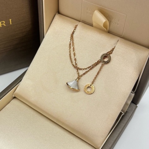 Bvlgari 白貝母扇子手鍊 白扇子手鍊 M/L