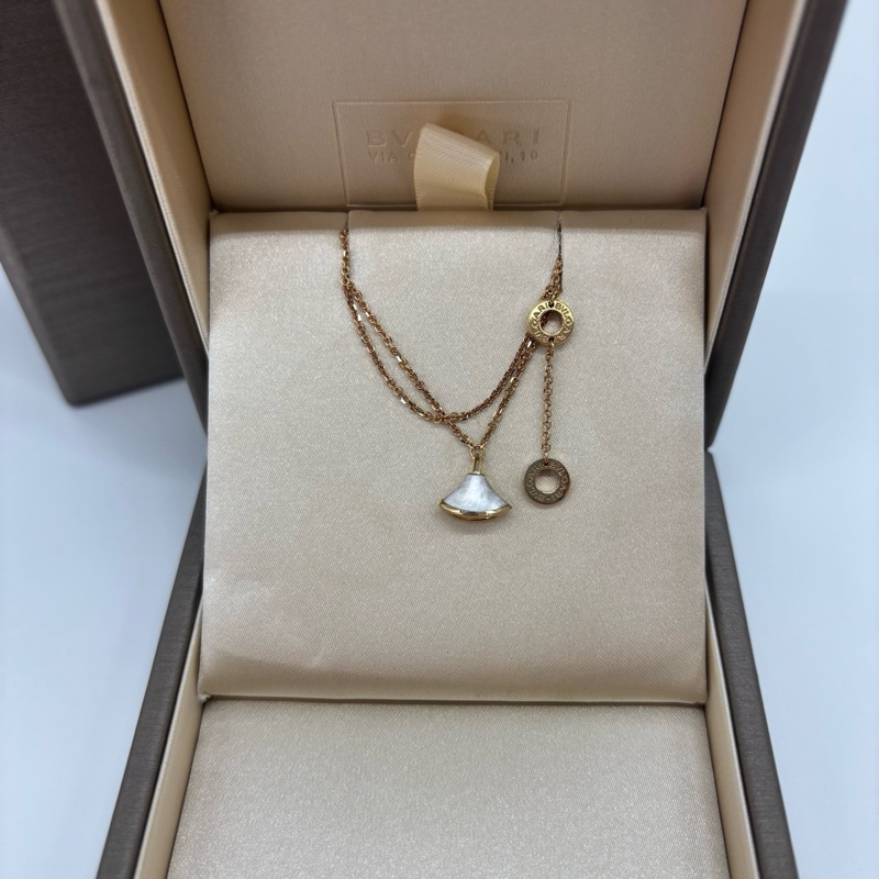 Bvlgari 白貝母扇子手鍊 白扇子手鍊 M/L-1