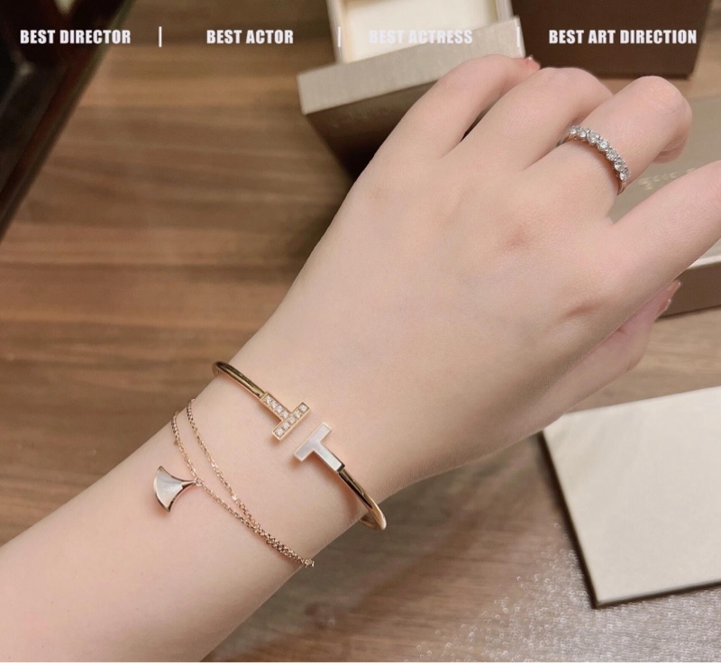 Bvlgari 白貝母扇子手鍊 白扇子手鍊 M/L-4
