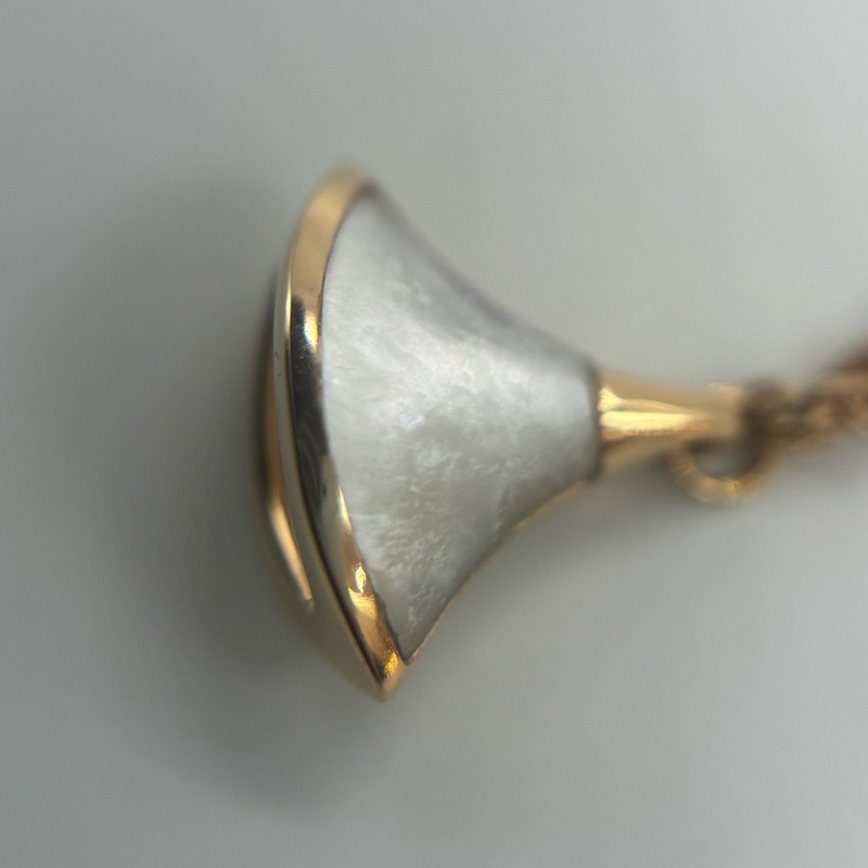 Bvlgari 白貝母扇子手鍊 白扇子手鍊 M/L-6