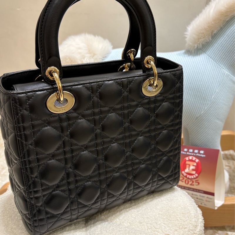 Lady Dior  菱格紋 羊皮 二手9成新🖤-2