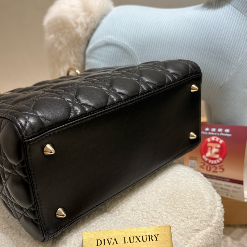 Lady Dior  菱格紋 羊皮 二手9成新🖤-3