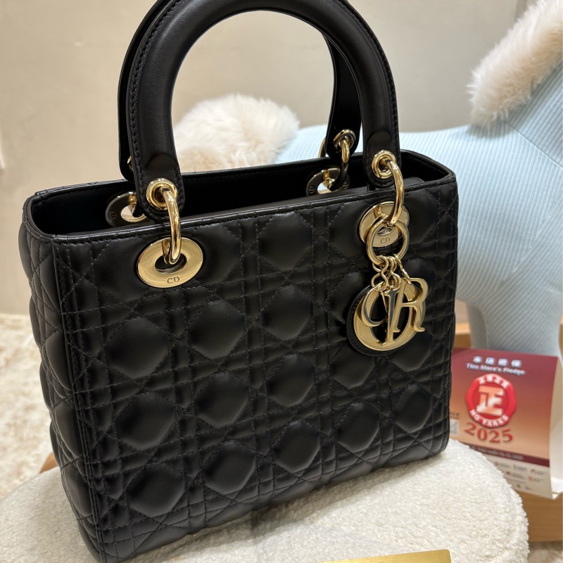 Lady Dior  菱格紋 羊皮 二手9成新🖤-9