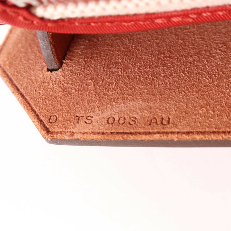 HERMES 塗層帆布Herbag PM銀扣手挽肩背兩用袋Rouge Casaque-6