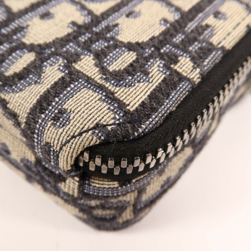 Dior 帆布Zipped Pouch With Strap銀扣肩背袋-9