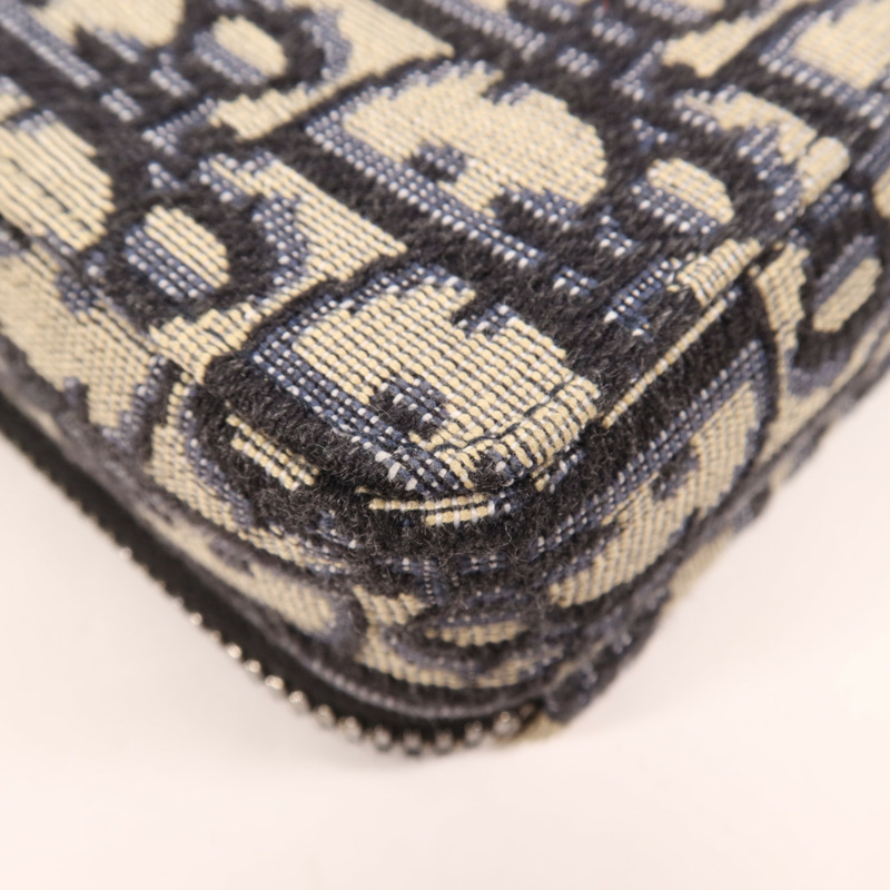 Dior 帆布Zipped Pouch With Strap銀扣肩背袋-12