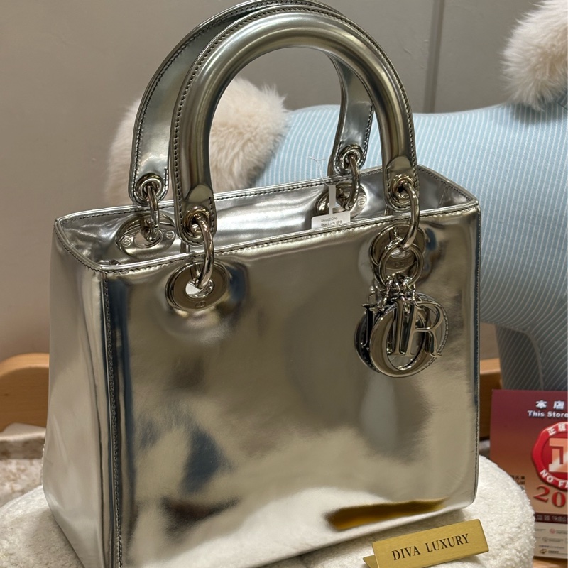 Lady Dior Sliver皮革 二手-1