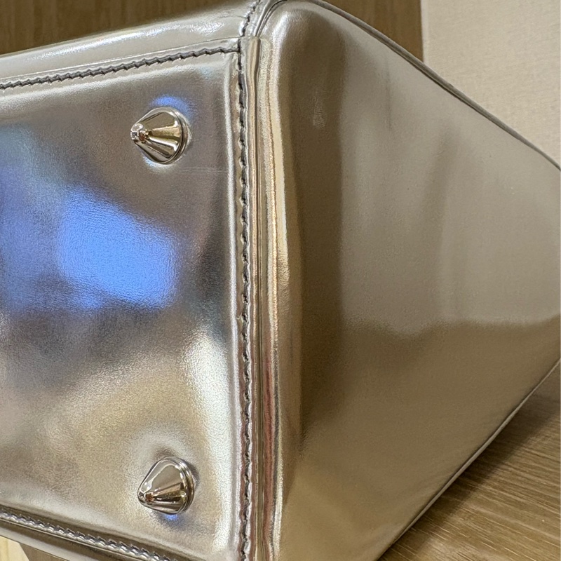 Lady Dior Sliver皮革 二手-19