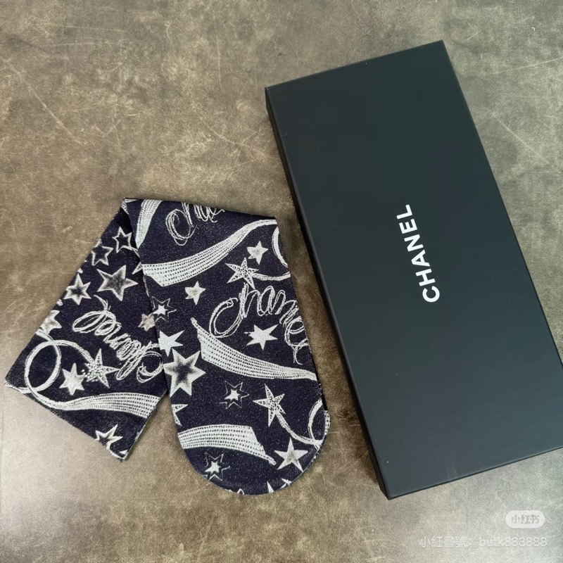 Chanel星星塗鴉短襪 共3個顏色-4