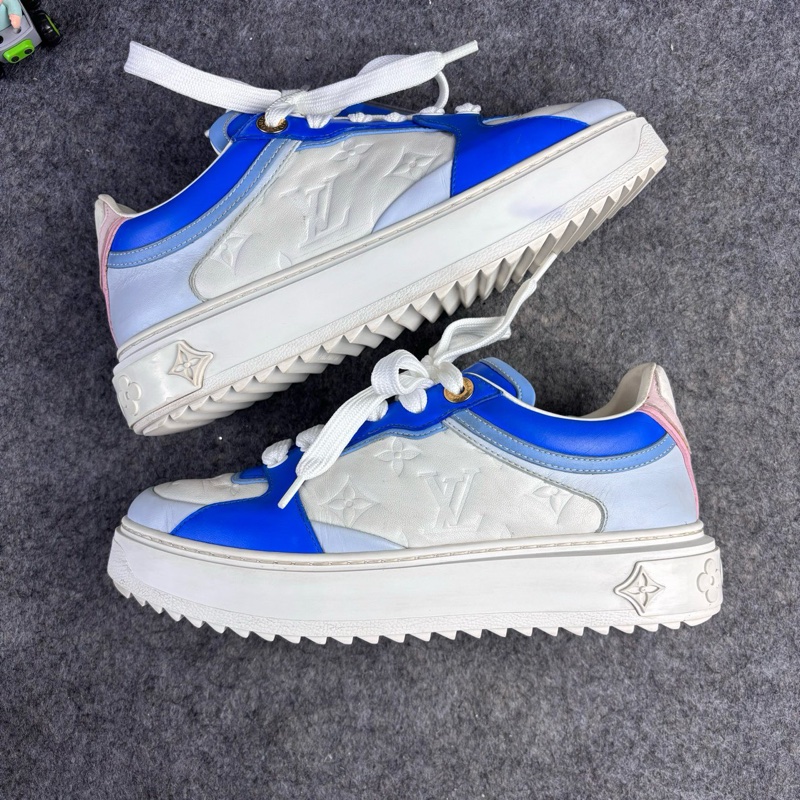 LV 路易威登 新款Time out白藍休閒鞋 36碼-8