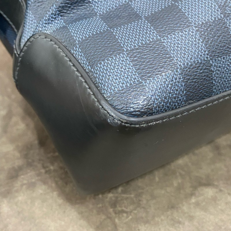 LV 男士棋盤格手提包肩背包-13