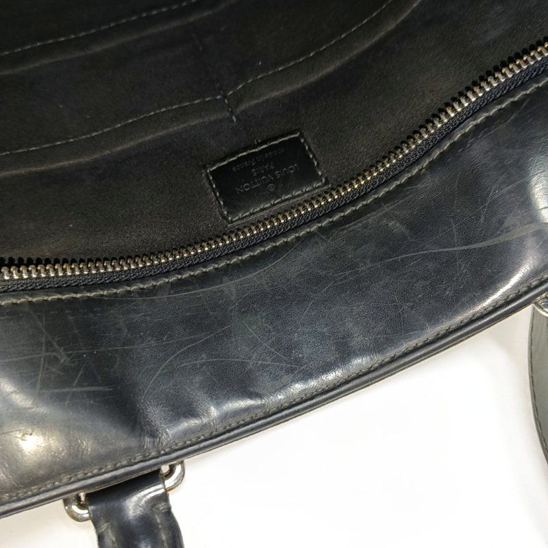 LOUIS VUITTON EXPLORER 藍色塗層帆布棋盤格單肩包手提包斜背包 銀色五金 可拆卸肩帶-13