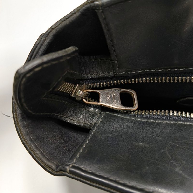 LOUIS VUITTON EXPLORER 藍色塗層帆布棋盤格單肩包手提包斜背包 銀色五金 可拆卸肩帶-14