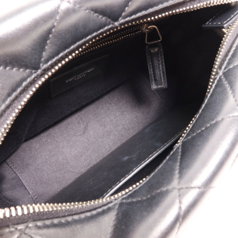 SAINT LAURENT 牛皮皮革Loulou Bag銀扣肩背袋-4