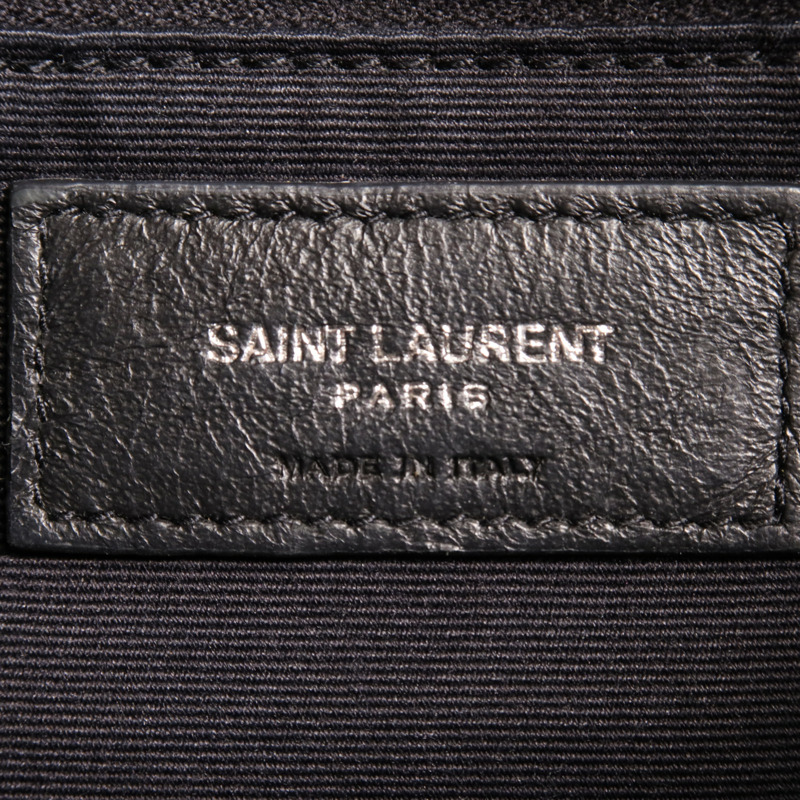 SAINT LAURENT 牛皮皮革Loulou Bag銀扣肩背袋-5