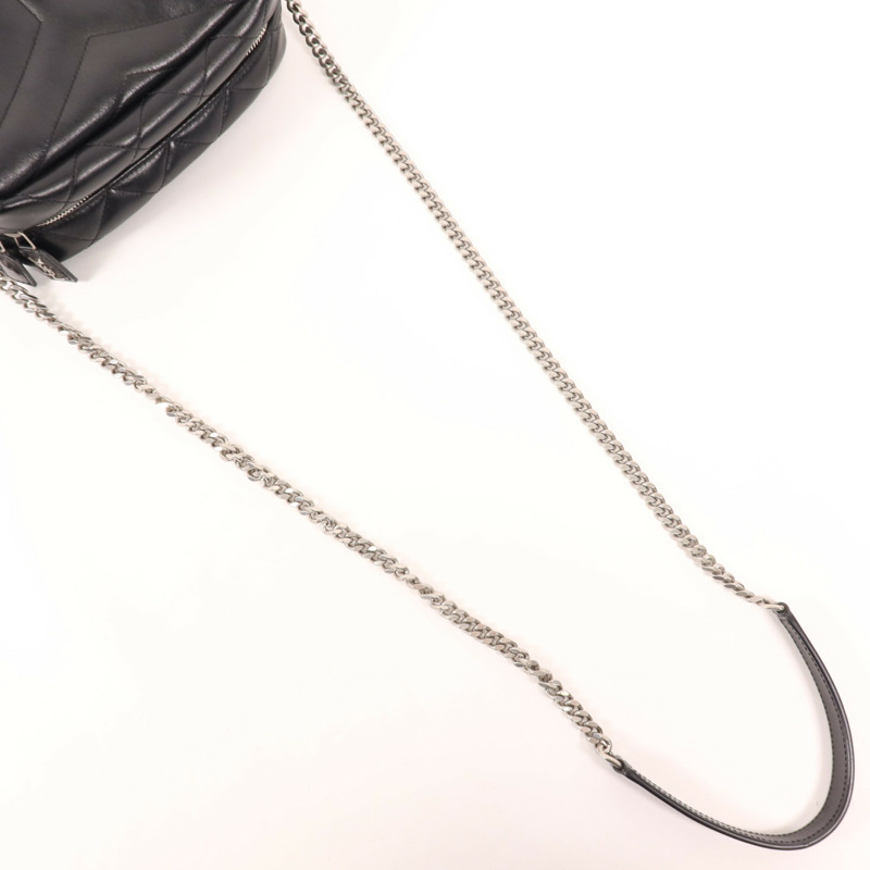 SAINT LAURENT 牛皮皮革Loulou Bag銀扣肩背袋-7