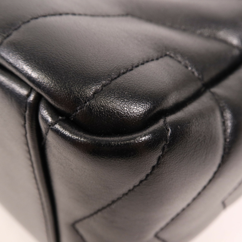 SAINT LAURENT 牛皮皮革Loulou Bag銀扣肩背袋-9